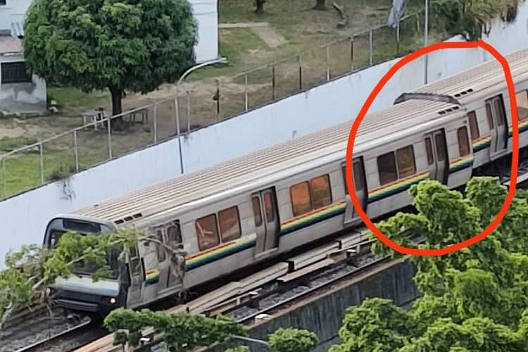 Se descarriló vagón del Metro en Caricuao