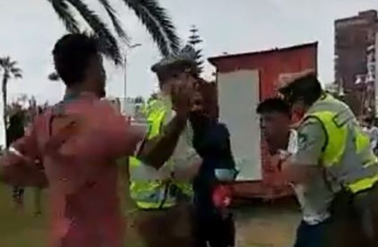 Venezolanos agredieron a 2 policías en Chile