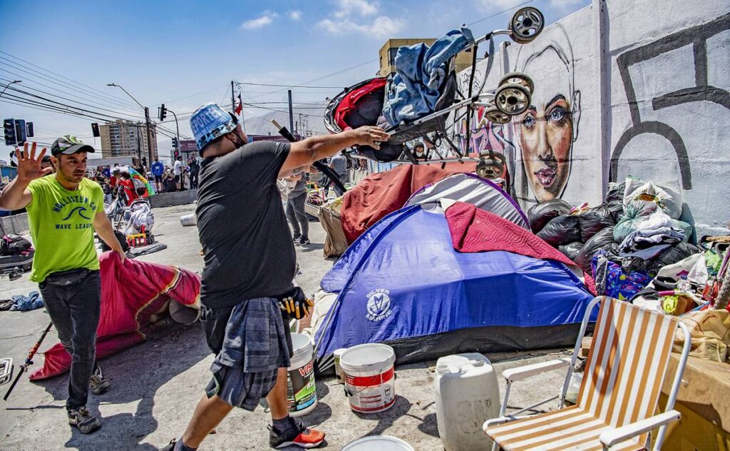 Chile protesta migrantes Iquique