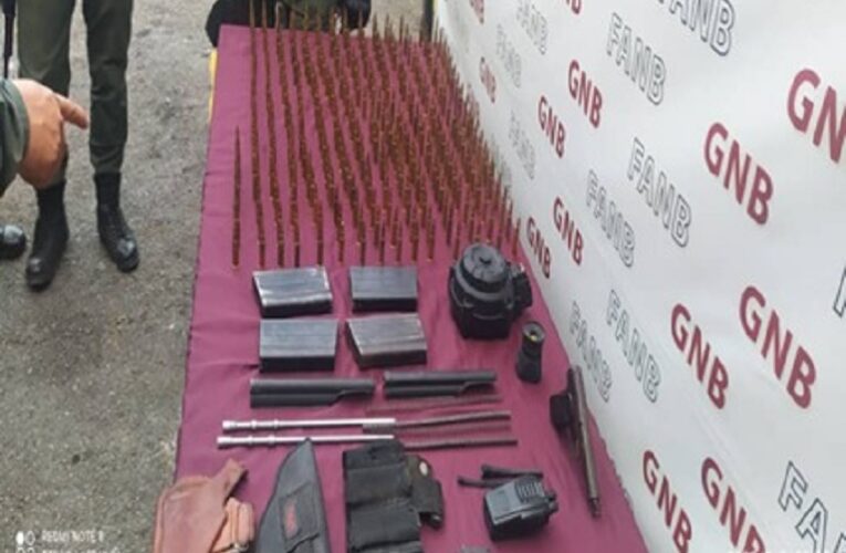 GNB incautó 300 cartuchos de fusiles pertenecientes a «El Conejo»