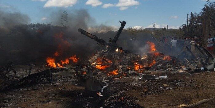 2 militares muertos en caída de helicóptero ruso