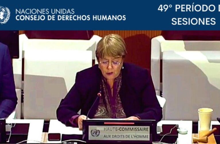 Bachelet denunció violación a DDHH y desplazamientos en Venezuela