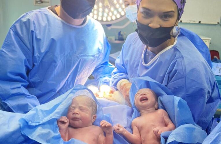 Materno atendió cesárea de gemelos