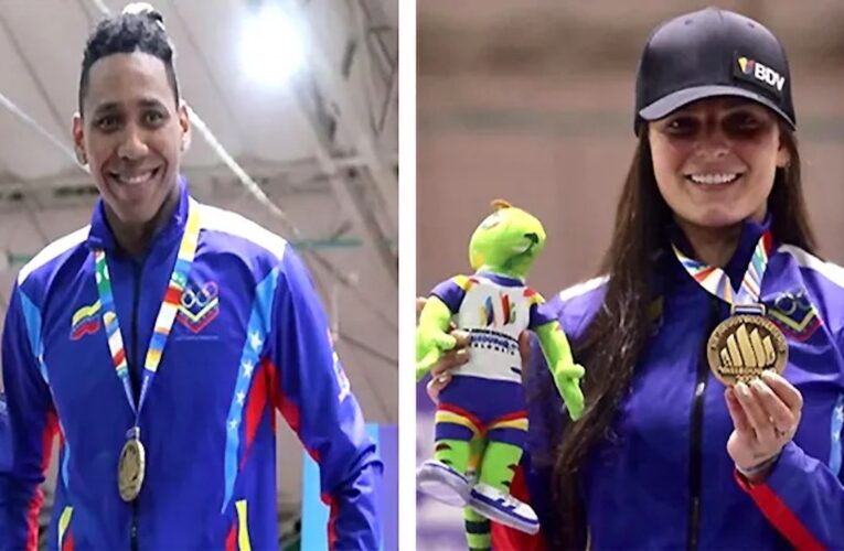 Gabriel Lugo y Shia Rodríguez logran medallas de oro para Venezuela