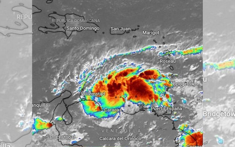 El ciclón tropical se debilitó en Trinidad