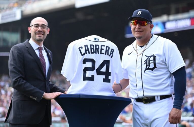 Tigres de Detroit homenajearon a Miguel Cabrera por los 3.000 hits