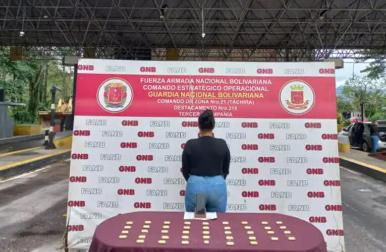 Detienen a mujer en Táchira con 42 dediles de cocaína