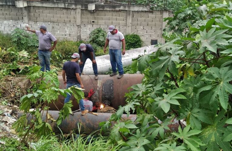 Hidrocapital reparó fuga de agua en La Lucha