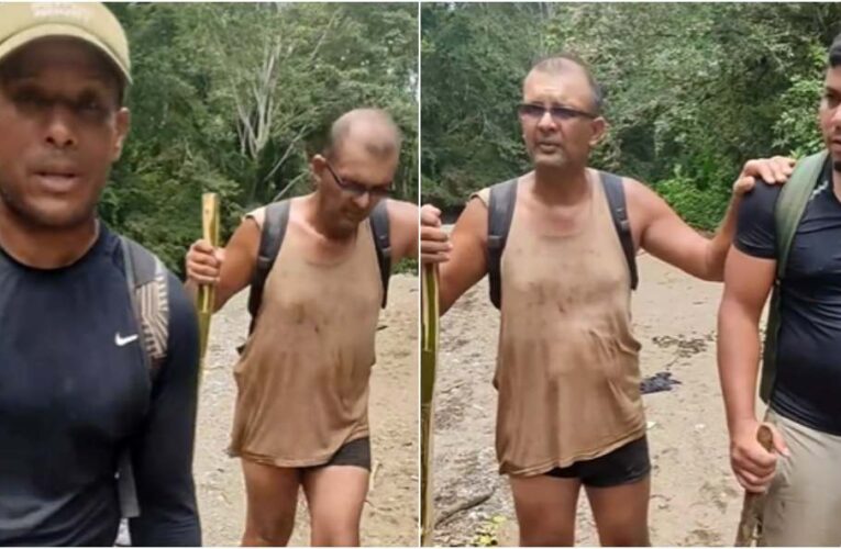 Venezolano rescató a un abuelo en el Tapón del Darién