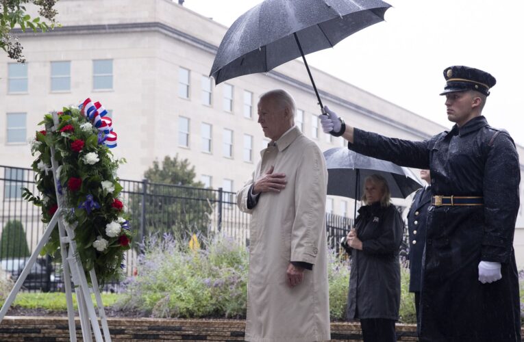 Biden homenajeó a víctimas del 11-S a 21 años de los ataques