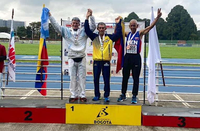 Oscar Apolinar bronce en Suramericano de atletismo máster