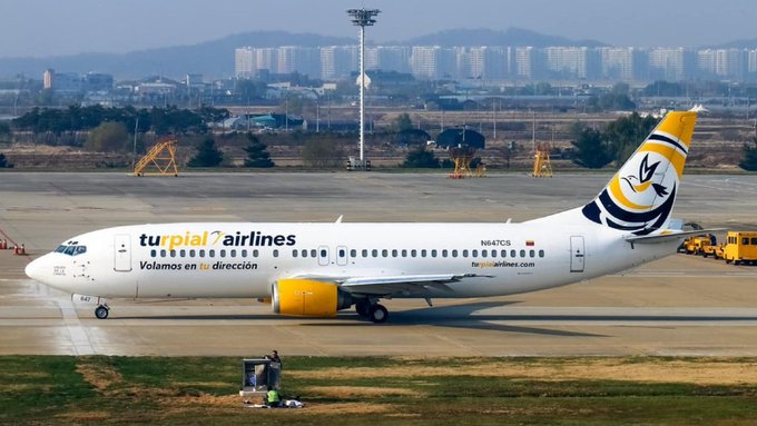 Turpial Airlines volará los lunes y sábados hacia Colombia