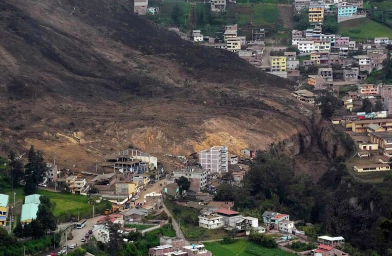 6 muertos y 7 desaparecidos por alud en Ecuador