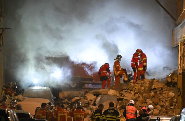 5 heridos y 8 desaparecidos en derrumbe de un edificio en Marsella