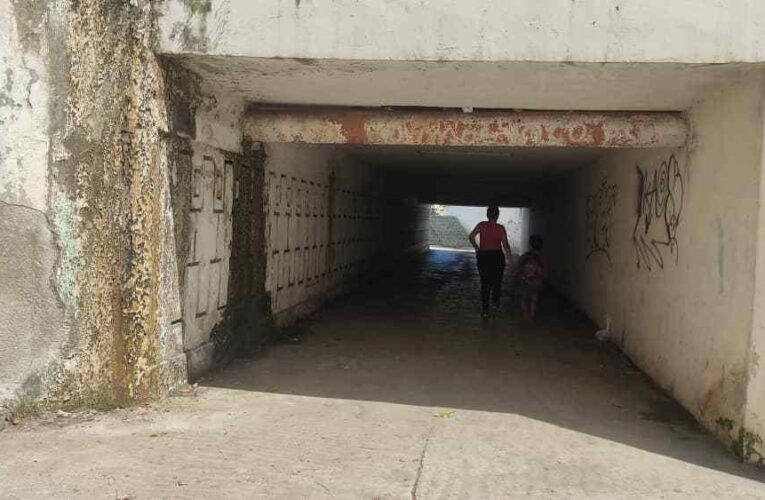 Exigen la reparación del túnel y la parada de El Cojo