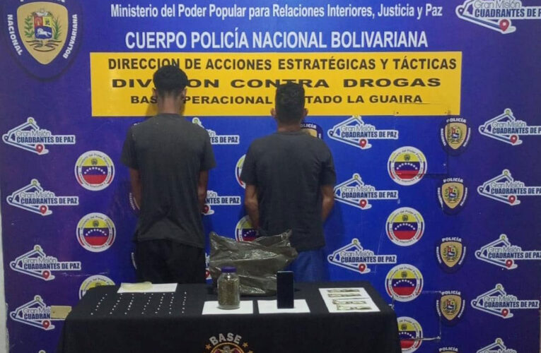 Contra Drogas La Guaira atrapó a 2 microtraficantes en Guanape