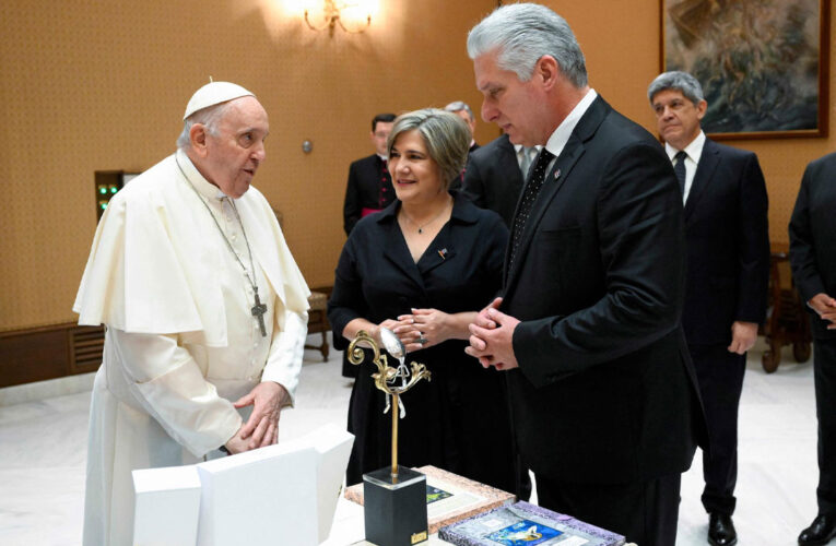 Papa Francisco recibió a Díaz-Canel en el Vaticano por primera vez