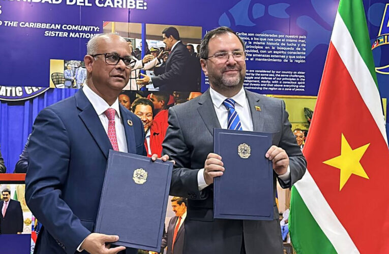 Venezuela y Surinam buscan avanzar en materia agrícola y conexiones aéreas