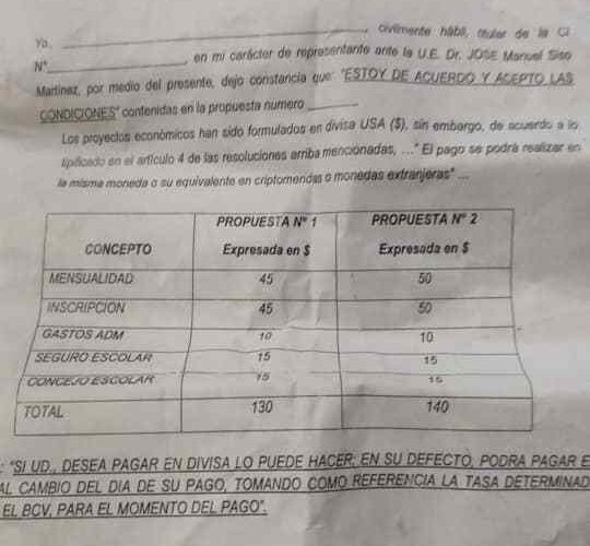 Denuncian aumento ilegal de la mensualidad en el colegio Siso Martínez