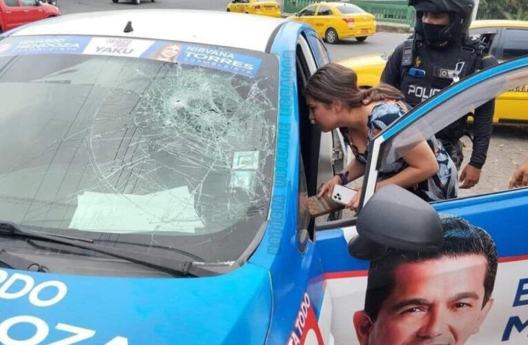 Atacan a candidata un día después del asesinato de Villavicencio en Ecuador