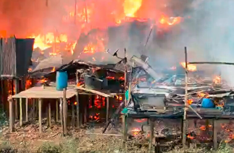 280 heridos por voraz incendio que arrasó 60 viviendas en Colombia