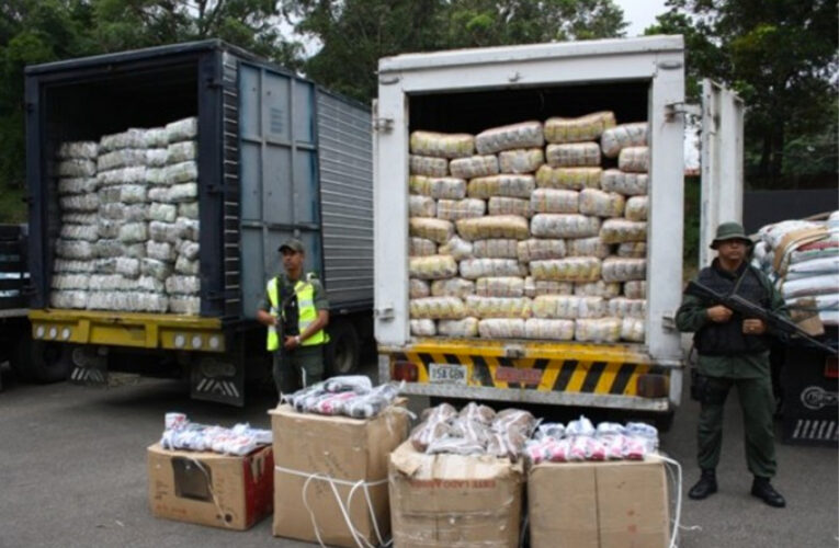 FANB incauta alimentos de contrabando  procedentes de Colombia