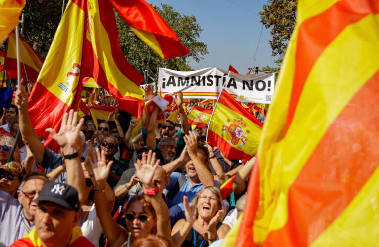 El grito de «no» a la amnistía de Sánchez inunda las 52 capitales de provincia de España