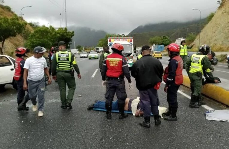 Accidente fatal en la Caracas – La Guaira