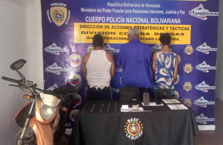 Capturados 3 microtraficantes de droga en Maiquetía