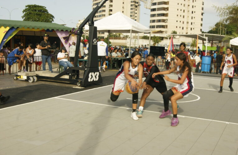 La Guaira y Team Venezuela dominaron basket 3×3 playero