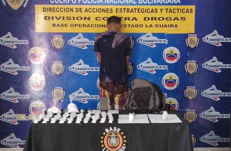 Capturado sujeto con más de un kilo de cocaína en Las Tunitas