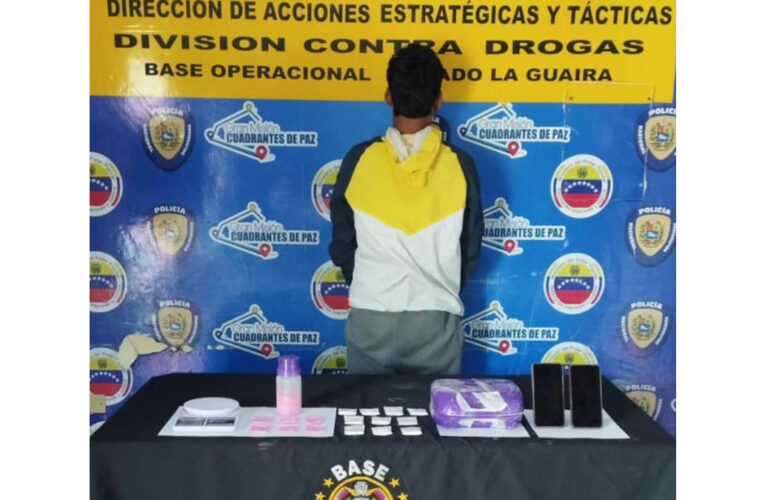Detenido con cocaína y tusi en La Tunitas