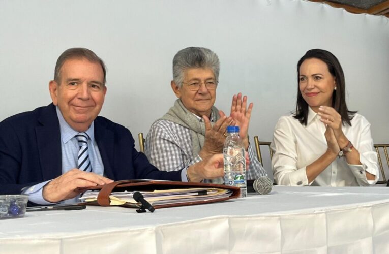 AD ratificó su apoyo a Edmundo González en evento con María Corina