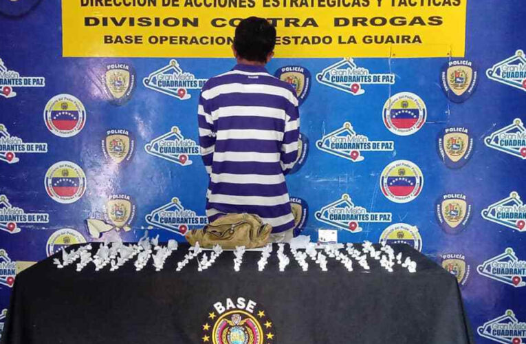 Detenido con 401 gramos de cocaína en Carayaca