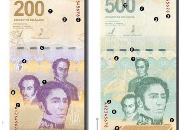 BCV incorpora billetes de Bs. 200 y 500