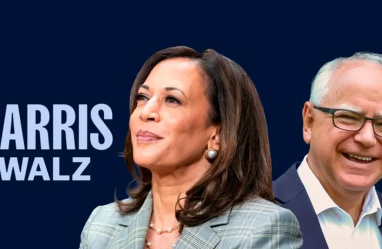 Kamala Harris eligió al gobernador Tim Walz como candidato a vicepresidente