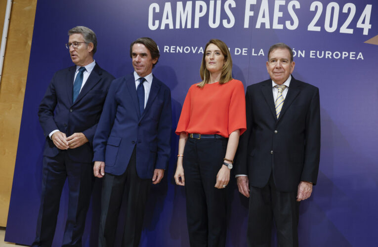 Edmundo González se reunió con presidenta del Parlamento Europeo