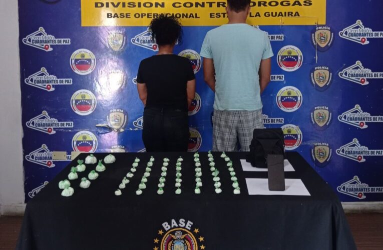 Detienen a pareja con 1 kilo de cocaína en Barrio Chino