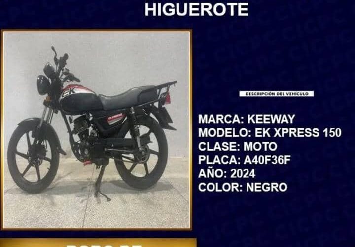 DM Higuerote recuperó una moto que estaba solicitada