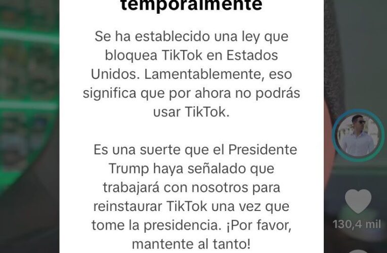 TikTok bloqueada en los Estados Unidos