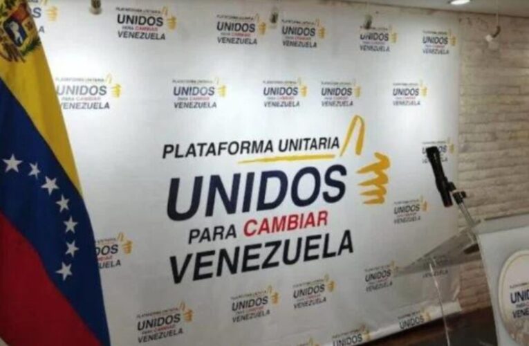 Plataforma Unitaria  reitera que no  irá a  regionales