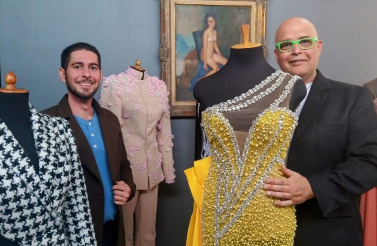 Espectacular atuendo de diseñadores mirandinos de Monizyfornes deslumbra en el Festival de Cannes