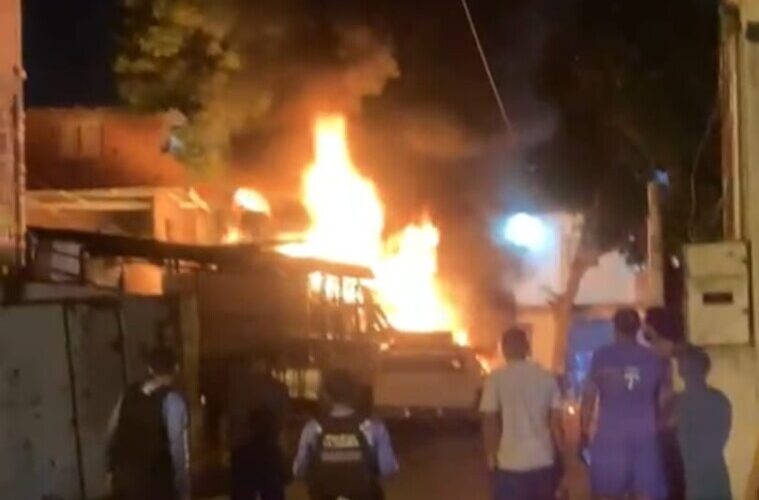 Incendian buseta