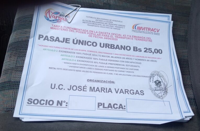 Pasaje a Bs. 25 ya está en Gaceta