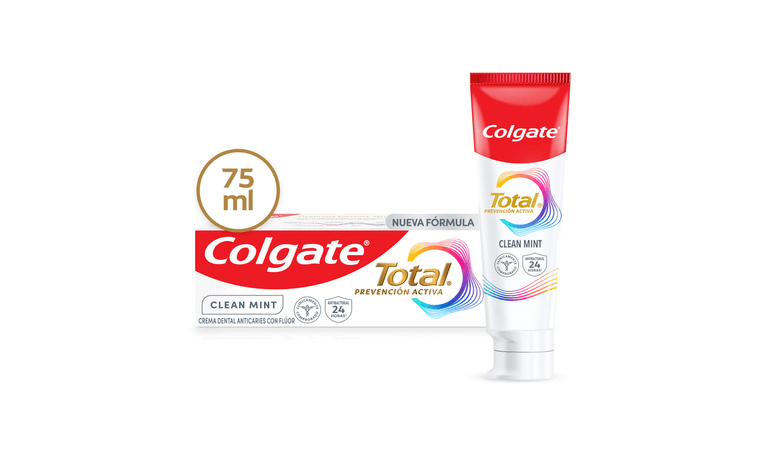 Emiten alerta contra el consumo de pasta dental Colgate Total Clean Mint