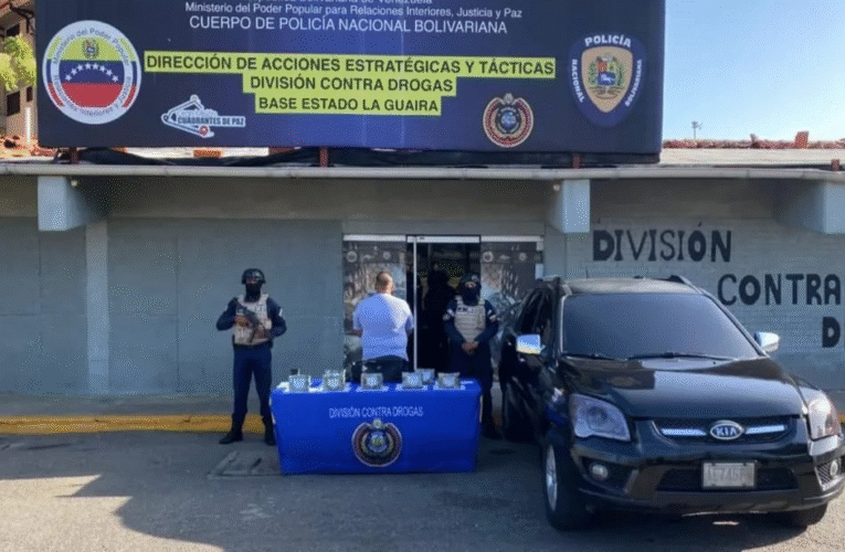 Cayó con 7 kilos de cocaína en La Guaira