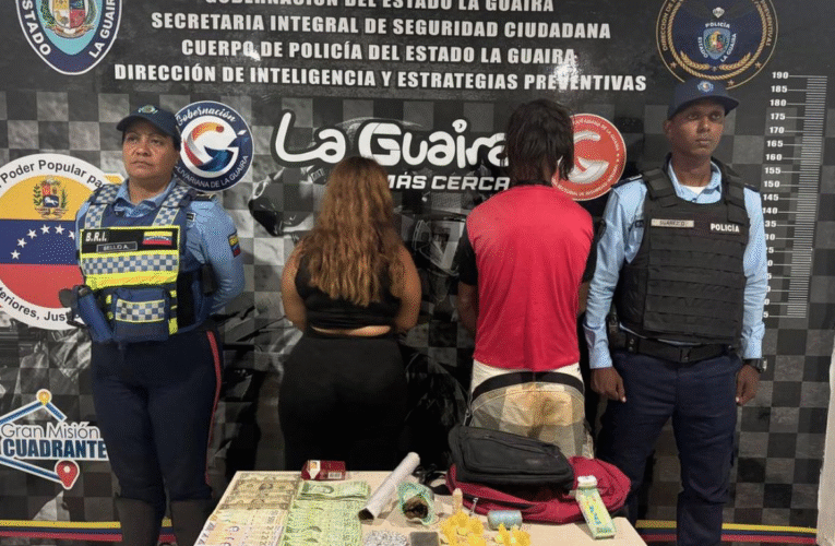 Detienen a pareja con alijo de drogas en Negro Primero