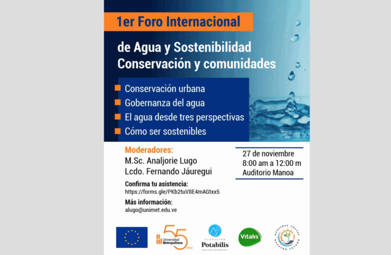 Realizarán primer Foro Internacional de Agua y Sostenibilidad