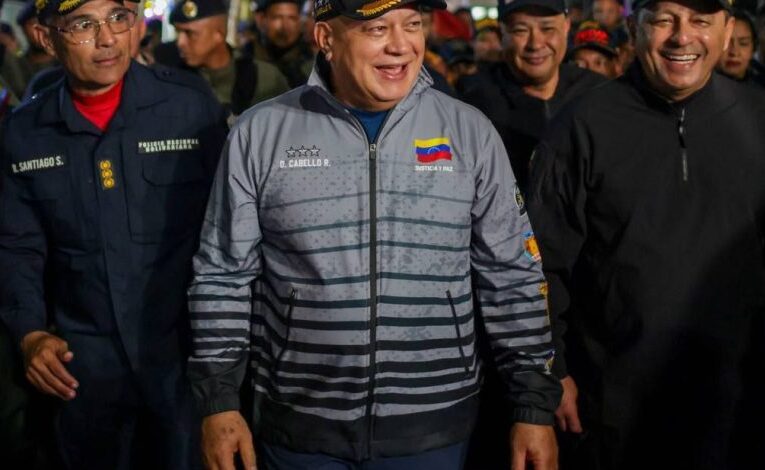 Diosdado Cabello encabezó marcha en La Guaira