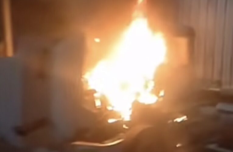 Gandola se incendió en la autopista Caracas–La Guaira